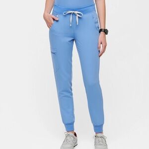 Figs Zamora Jogger Scrub Pants™ in Ceil Blue Size Medium Petite